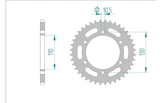 Couronne AFAM 16500 - 38 dents