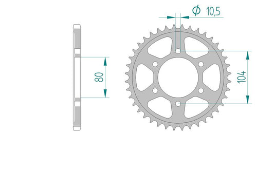 Couronne AFAM 16504 - 40 dents