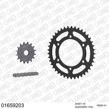 Kit chaîne AFAM Kawasaki GPZ 500 S (1994-2003)