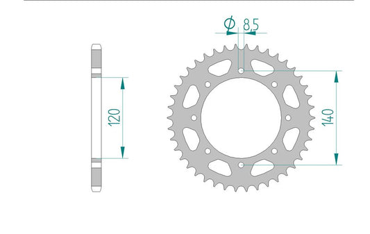 Couronne AFAM 16600 - 46 dents