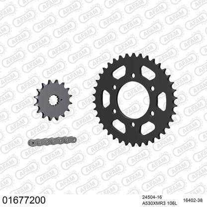 Kit chaîne AFAM Kawasaki KZ 750 Bicylindre (1976-1982)