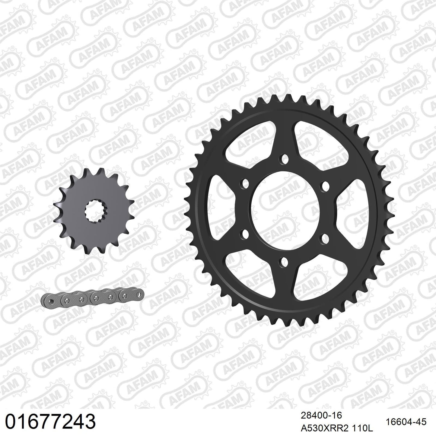 Kit chaîne AFAM Kawasaki ZXR 750 (1991-1992)