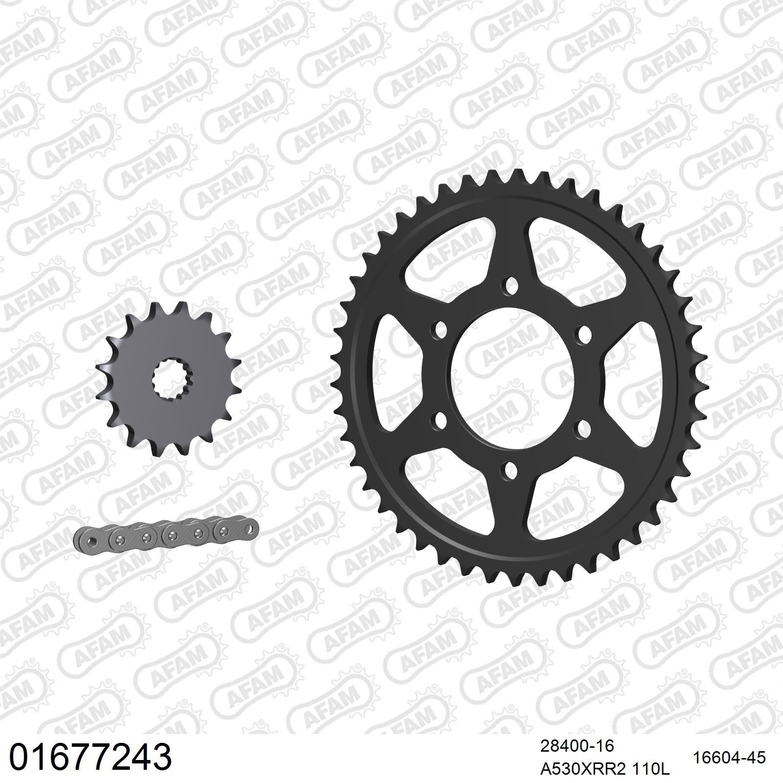 Kit chaîne AFAM Kawasaki ZXR 750 (1991-1992)