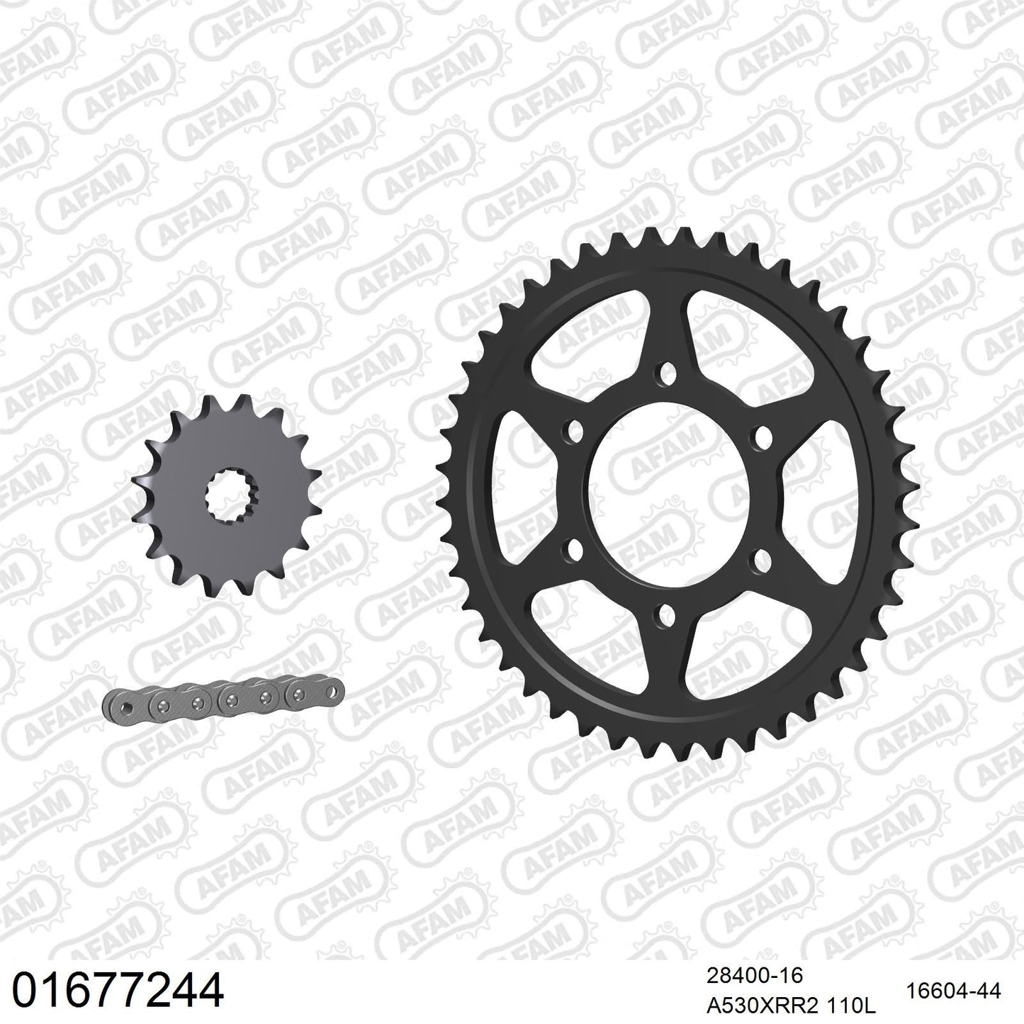 Kit chaîne AFAM Kawasaki ZXR 750 (1993-1995)