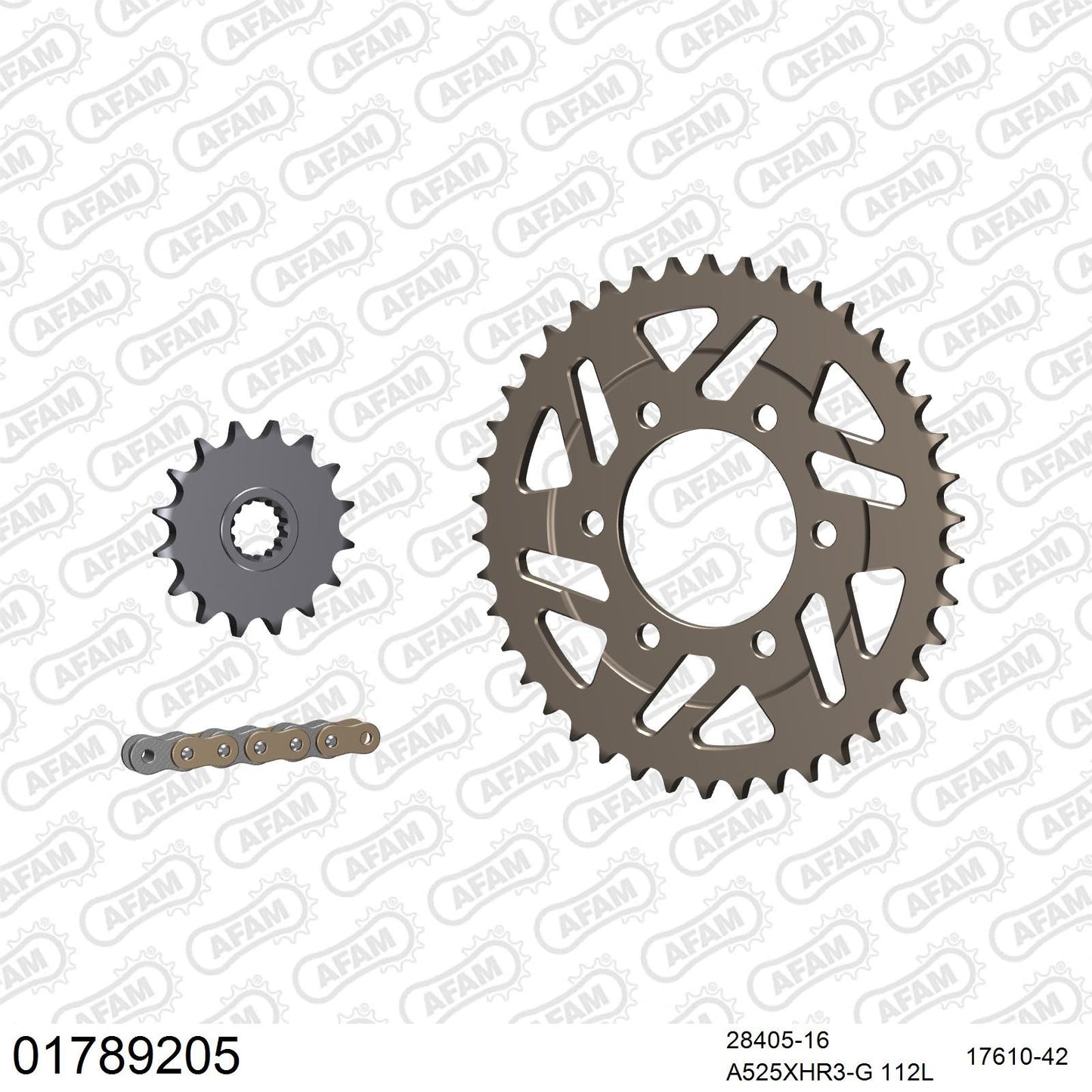 Kit chaîne AFAM Kawasaki Z 1000 (2003-2006)