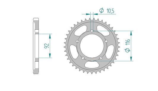 Couronne AFAM 16900 - 41 dents