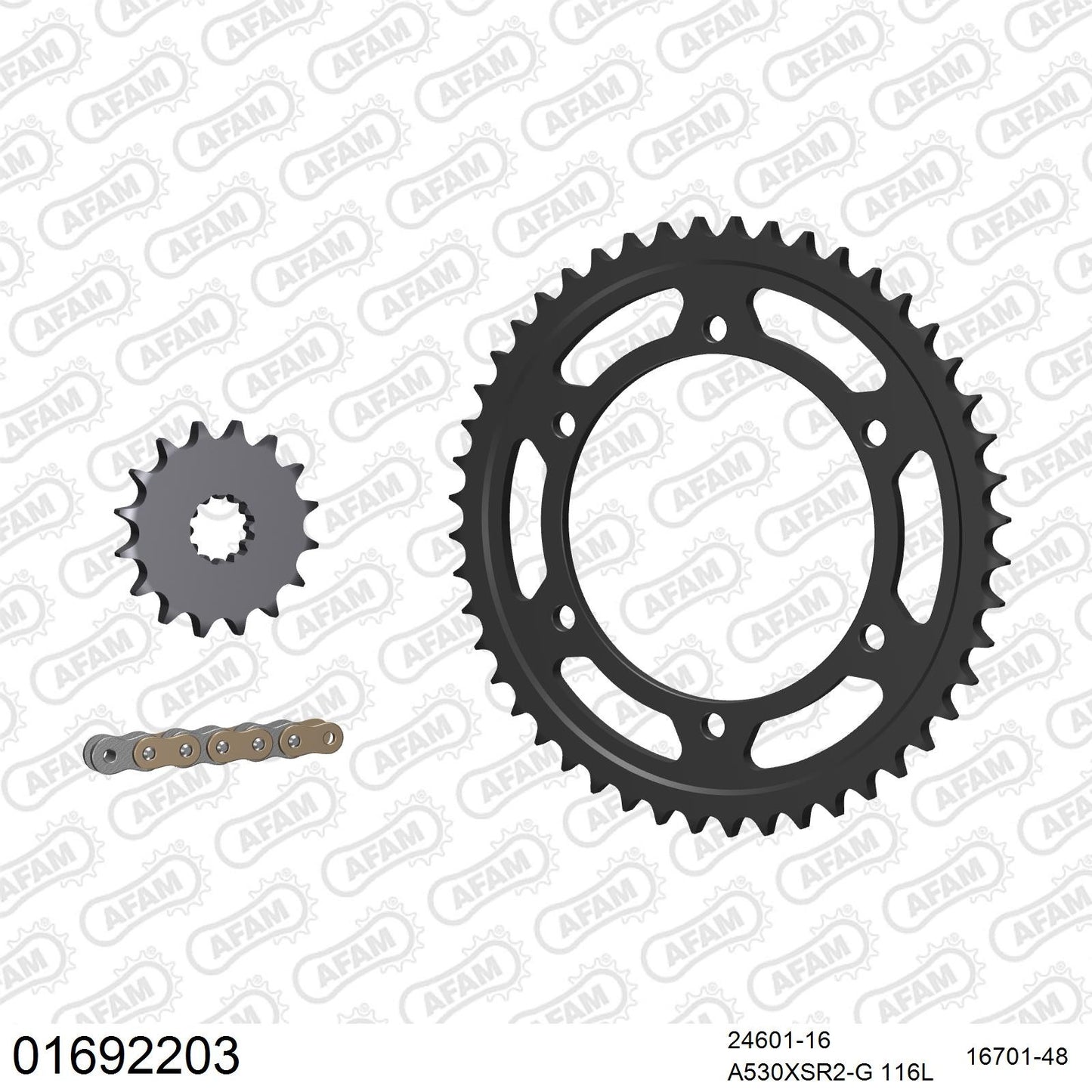 Kit chaîne AFAM Kawasaki Zephyr 1100 (1992-1996)