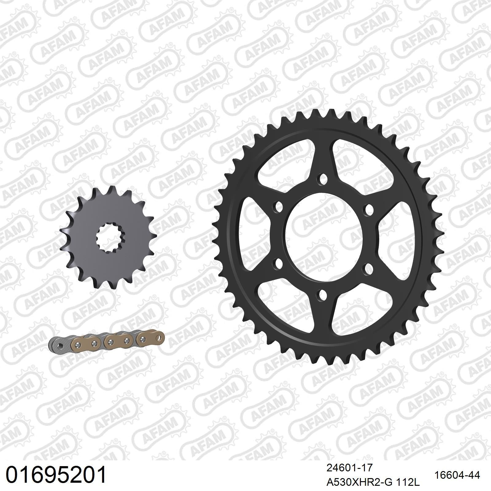 Kit chaîne AFAM Kawasaki ZZR 1200 (2002-2005)