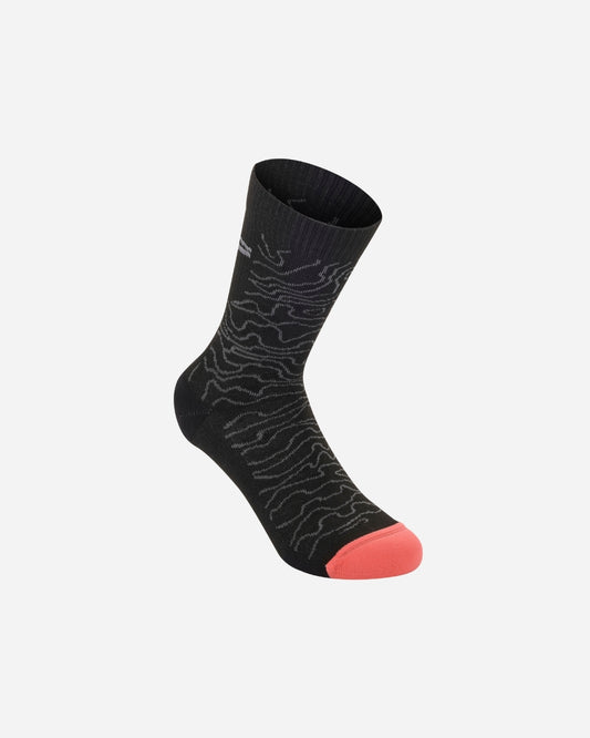 Alpinestars Drop 15 Socks - Black/Mid Gray