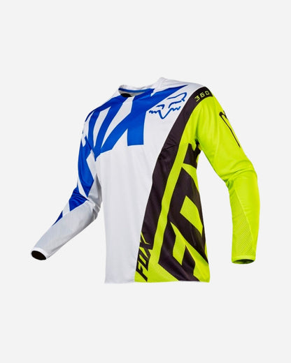 Maillot Fox Racing 360 Creo - Blanc/Jaune
