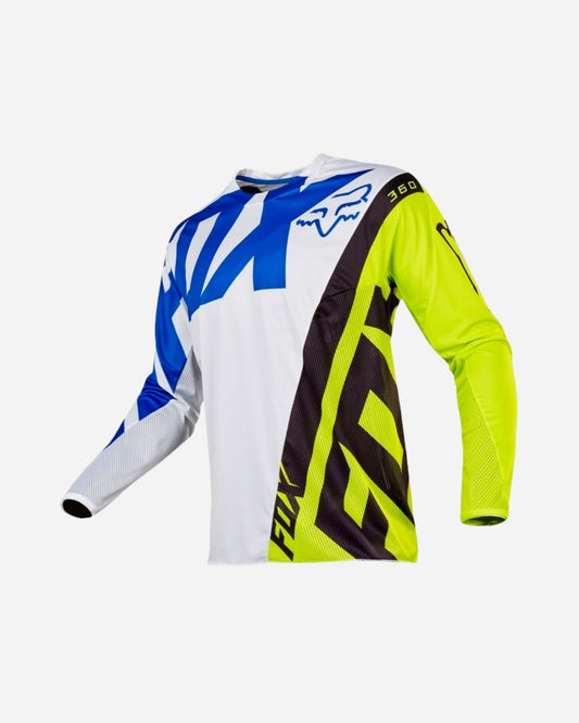 Maillot Fox Racing 360 Creo - Blanc/Jaune