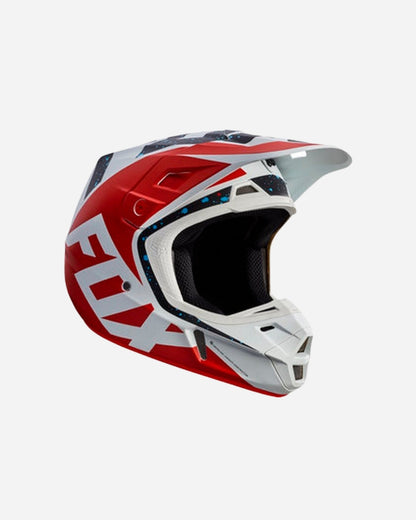 Casque Fox Racing V2 Nirv - Rouge/Blanc