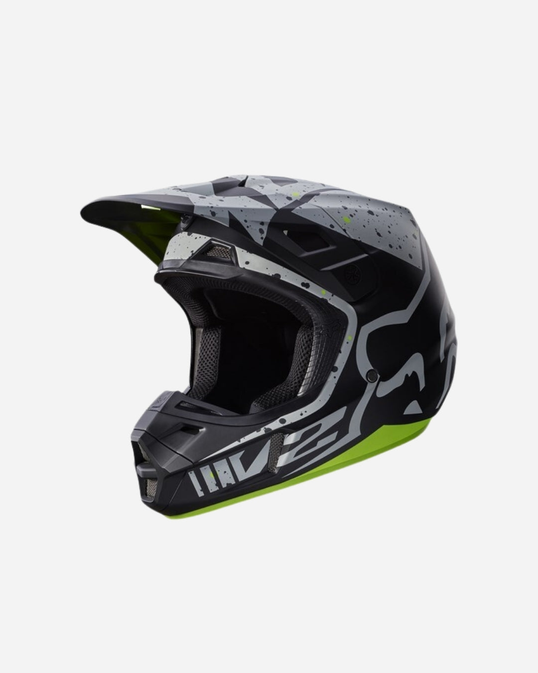 Casque Fox Racing V2 Nirv - Gris/Jaune