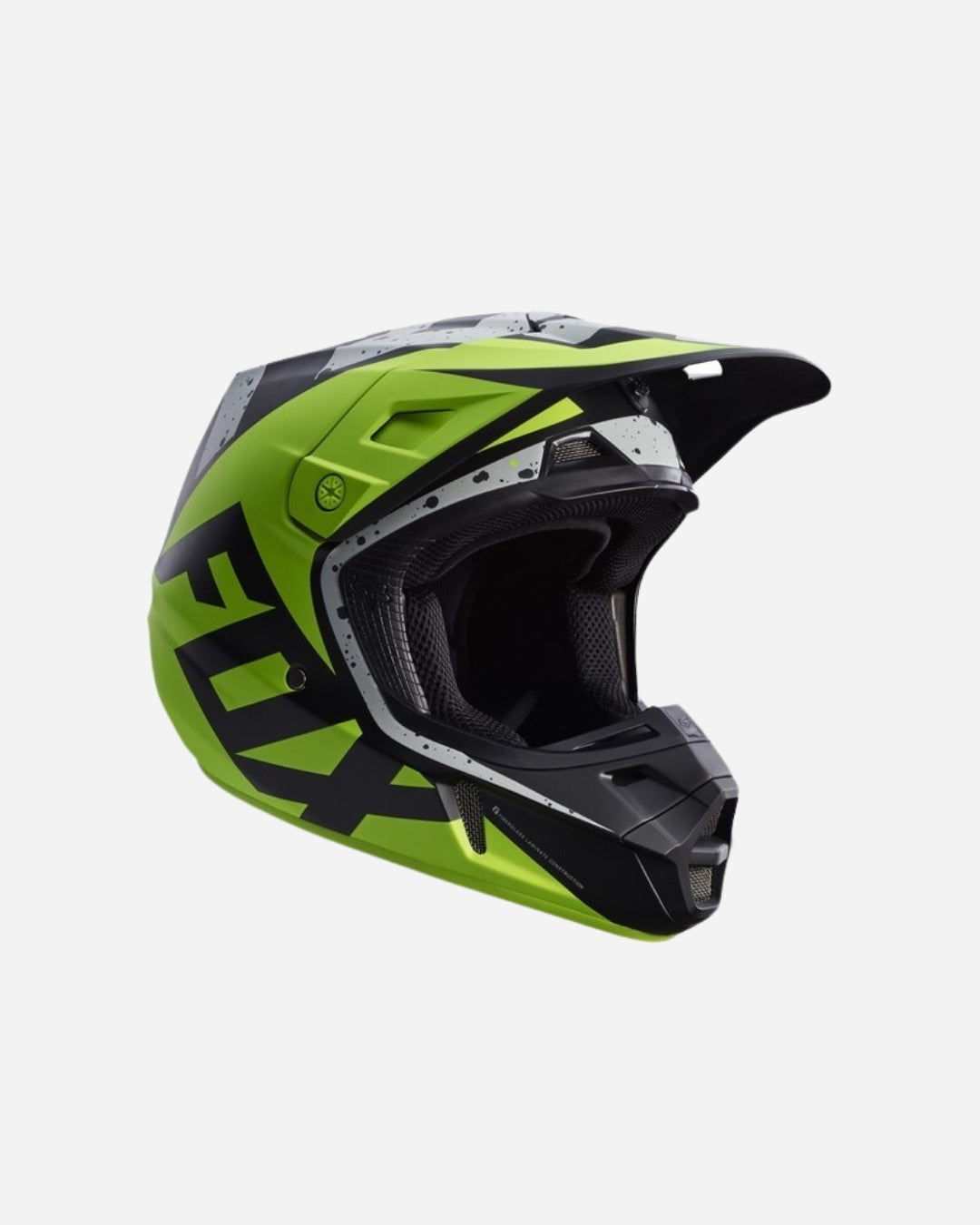 Casque Fox Racing V2 Nirv - Gris/Jaune