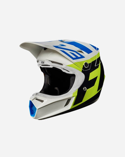 Casque enfant Fox Racing V3 Creo - Blanc/Jaune