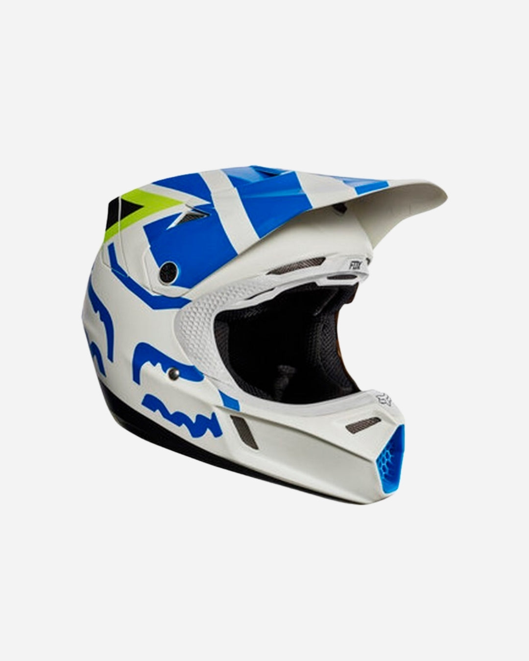 Casque enfant Fox Racing V3 Creo - Blanc/Jaune