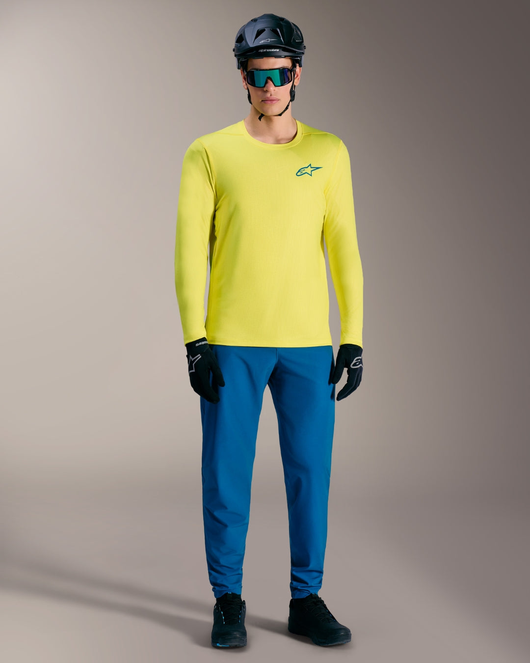 Alpinestars A-Dura Air Long Sleeve Jersey - Yellow Fluo