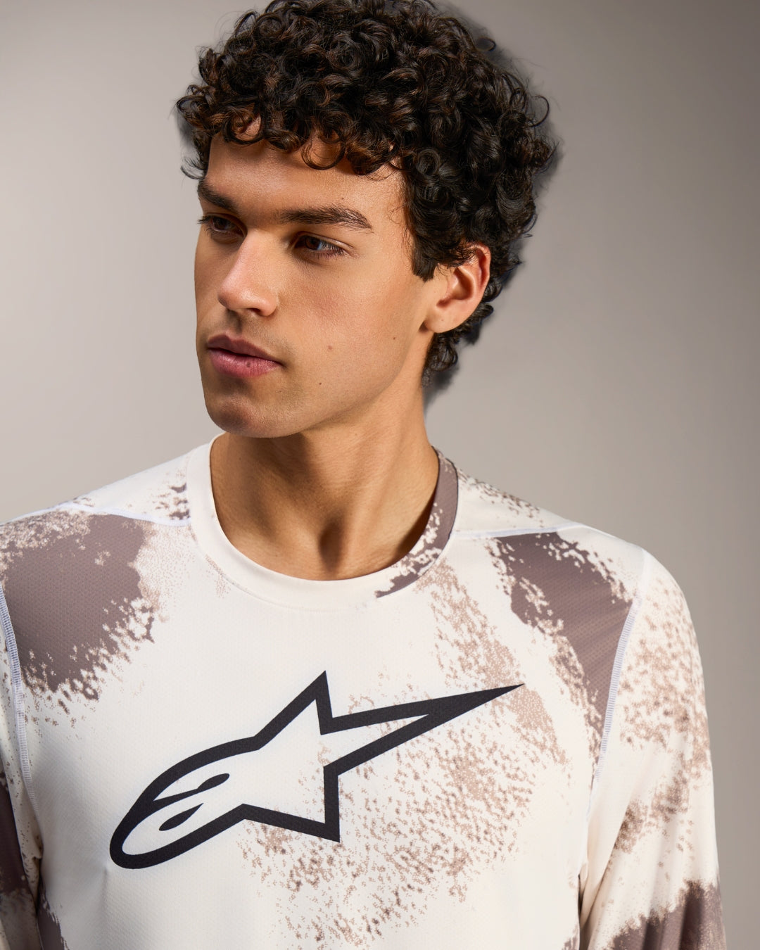 Maglia a maniche lunghe Alpinestars A-Dura Ride - Sabbia mimetico