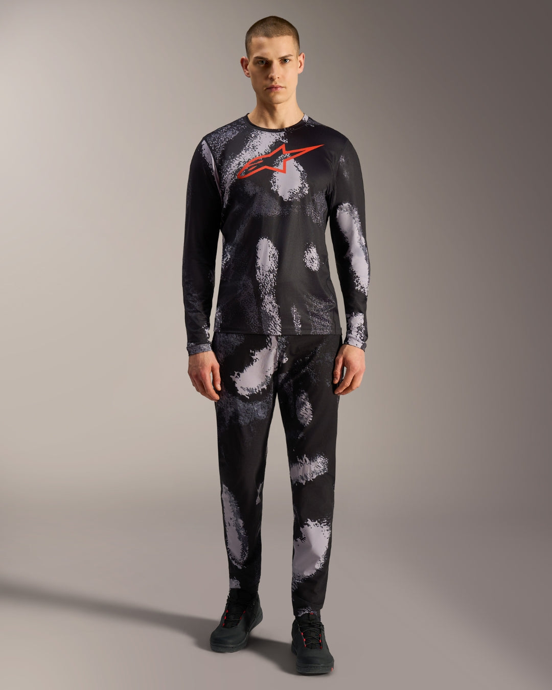 Maillot manches longues Alpinestars A-Dura Ride - Camo noir