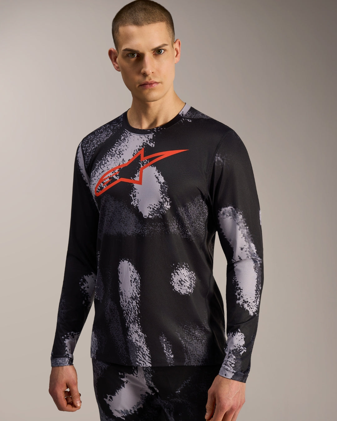 Maillot manches longues Alpinestars A-Dura Ride - Camo noir