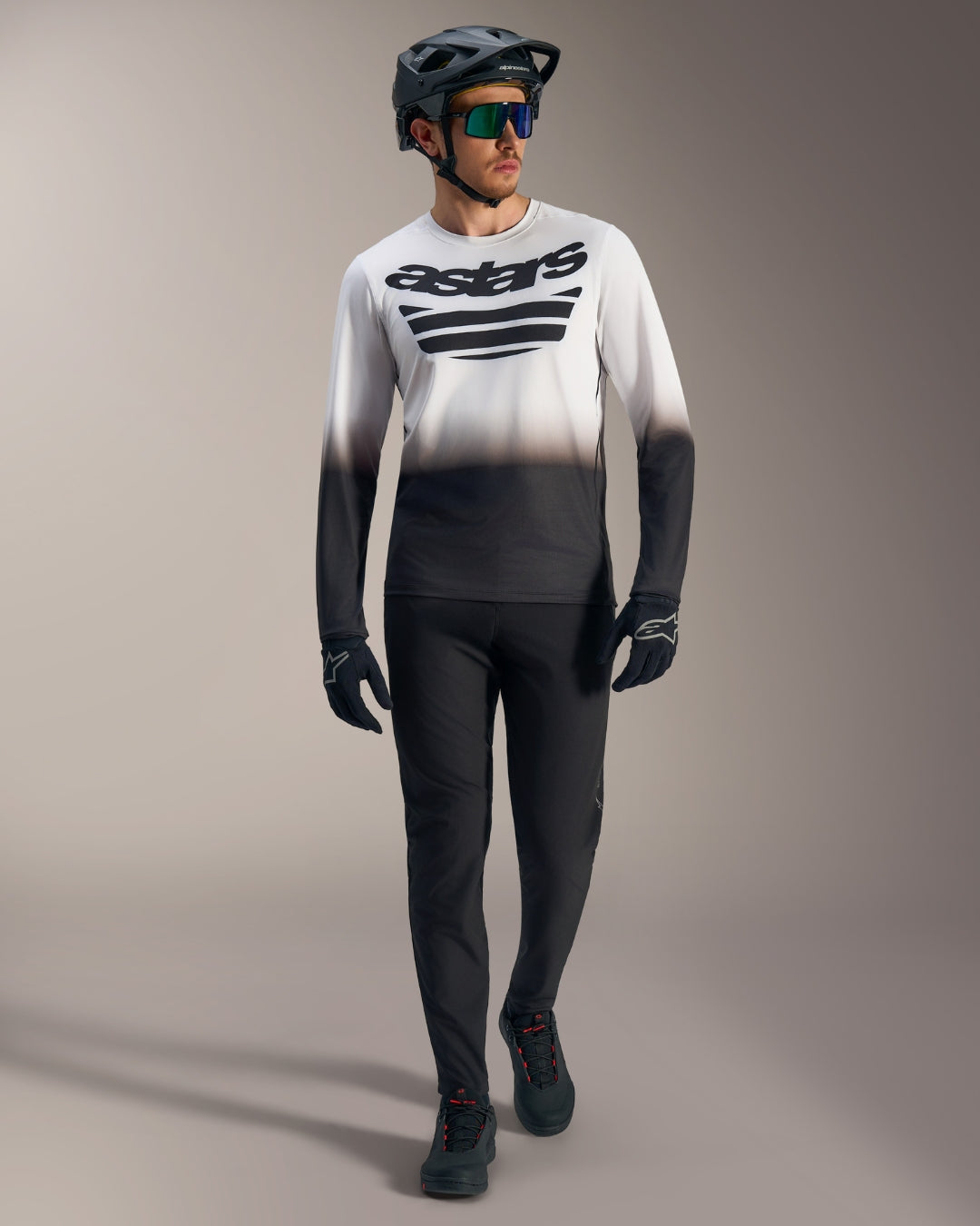 Alpinestars A-Dura Astars 2.0 Langarm Jersey - Weiß/Schwarz