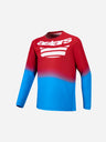 Alpinestars A-Dura Astars 2.0 Langarm Jersey - Rot/Leuchtblau