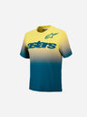 Alpinestars A-Dura Astars 2.0 Short Sleeve Jersey - Blue/Green/Yellow Fluo