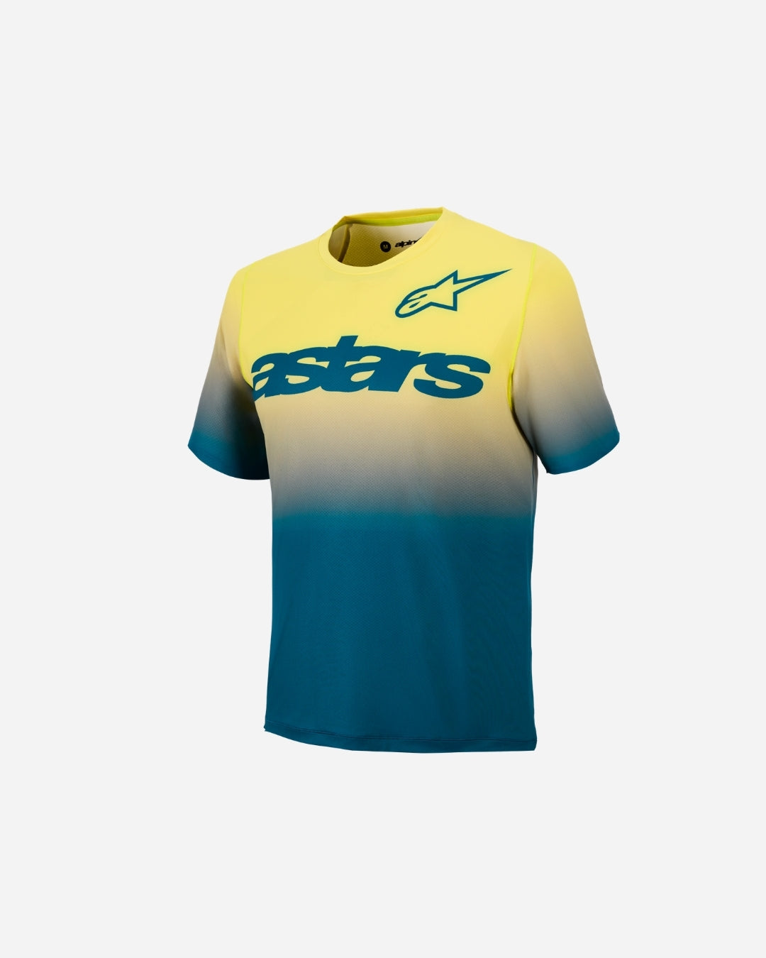 Alpinestars A-Dura Astars 2.0 Short Sleeve Jersey - Blue/Green/Yellow Fluo