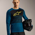 Maillot manches longues Alpinestars A-Dura Elite 2.0 - Bleu/Vert