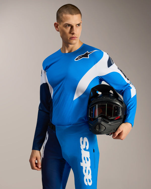 Alpinestars A-Supra Elite Jersey - Bright Blue Fade