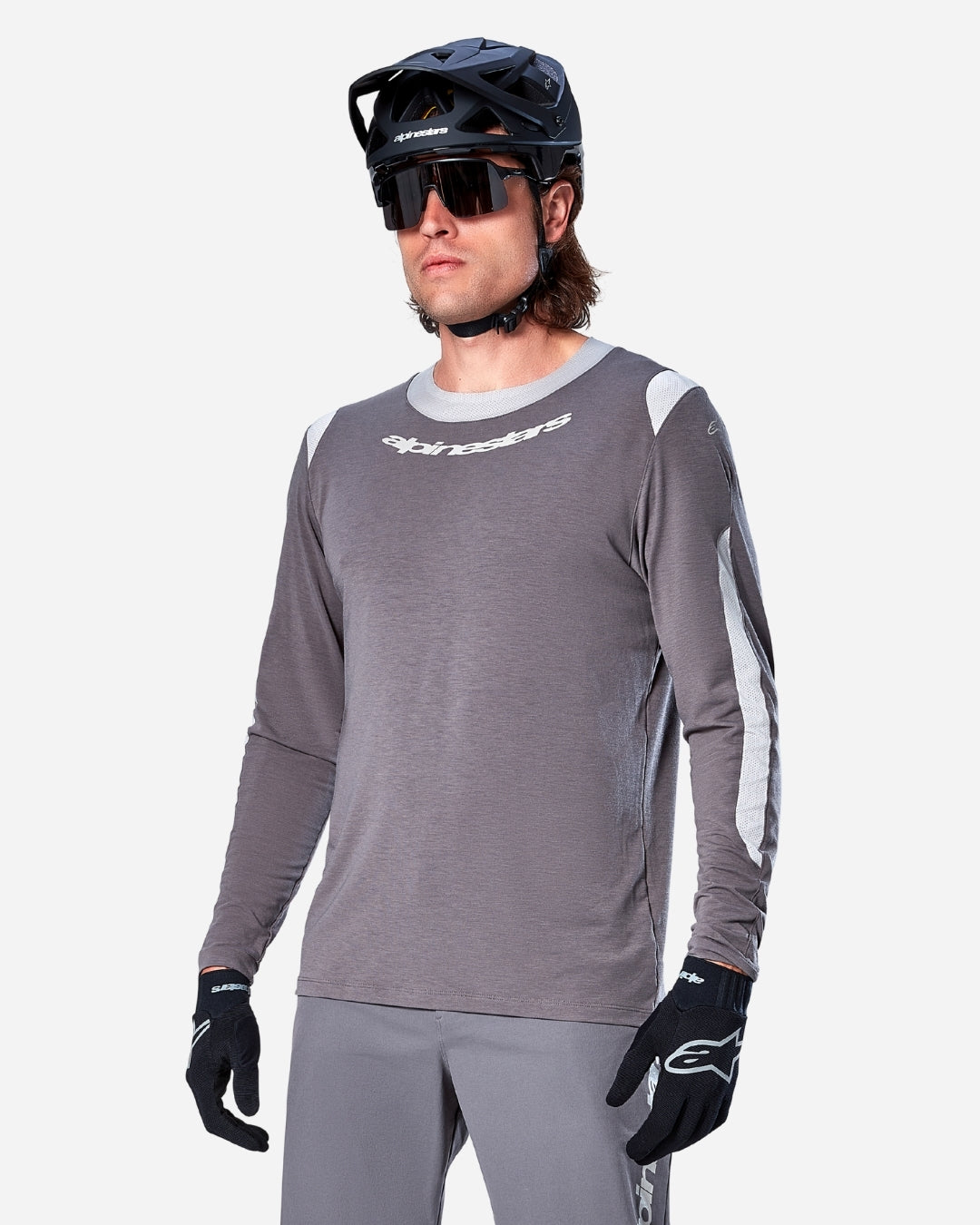 Maillot Manches Longues Alpinestars  A-Dura Dri Wool - Gris