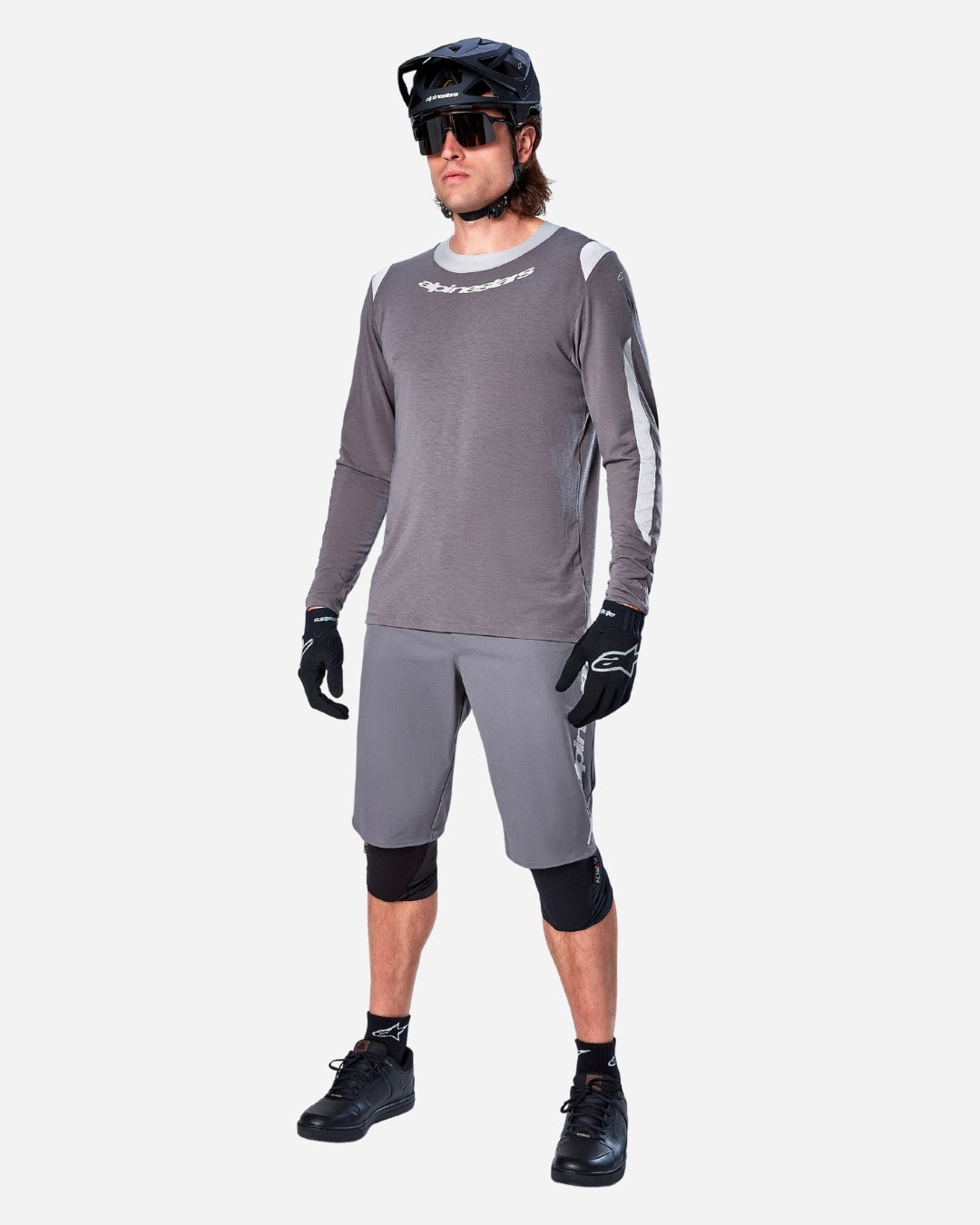 Maillot Manches Longues Alpinestars  A-Dura Dri Wool - Gris