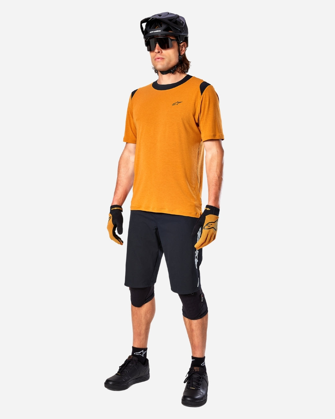 Maillot manches courtes Alpinestars  A-Dura Dri Wool - Or