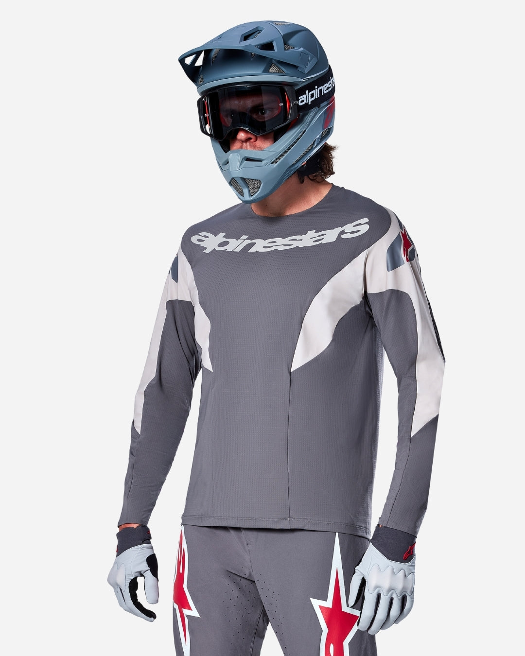 Maillot Manches Longues Alpinestars  A-Supra Race - Gris