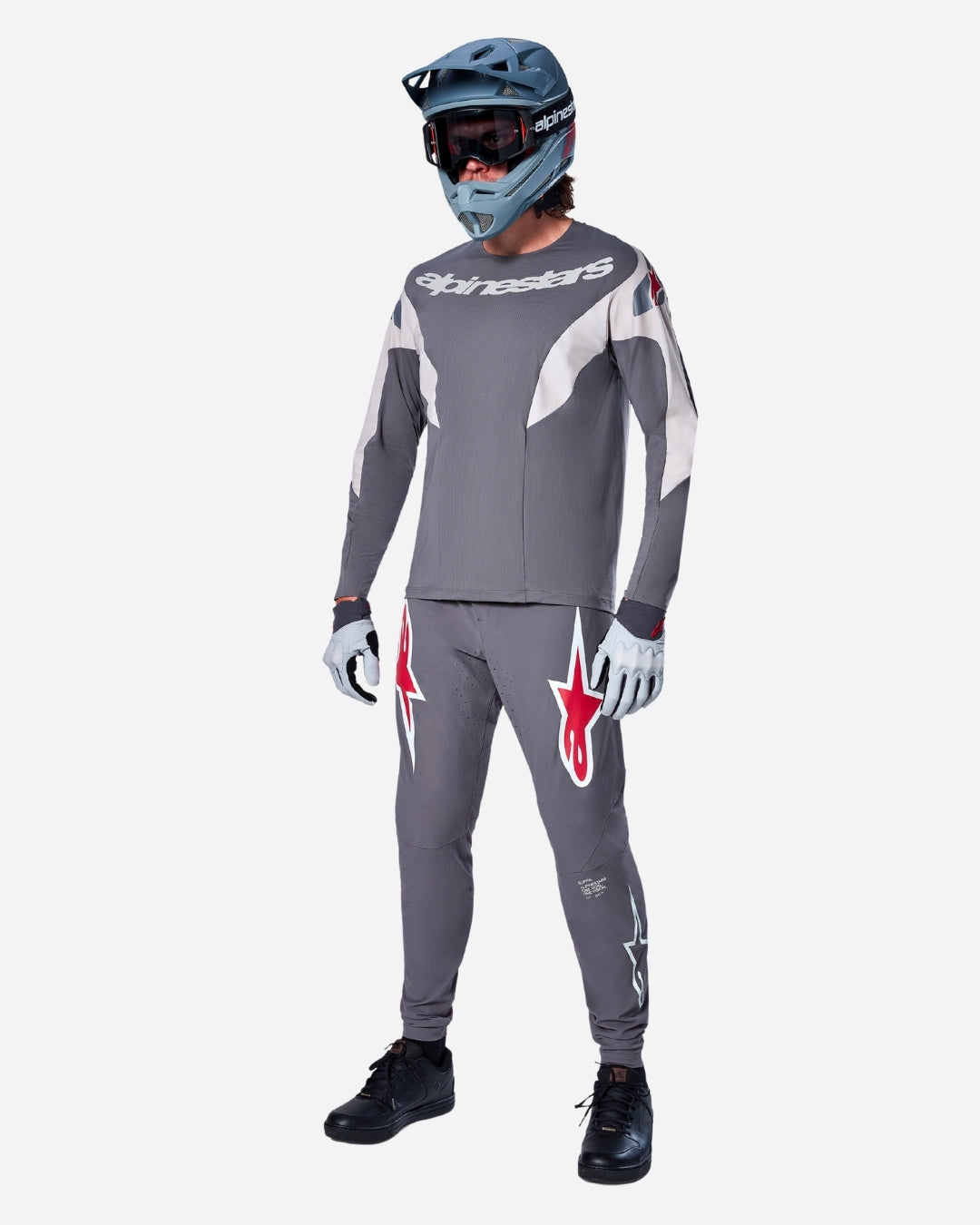 Maillot Manches Longues Alpinestars  A-Supra Race - Gris