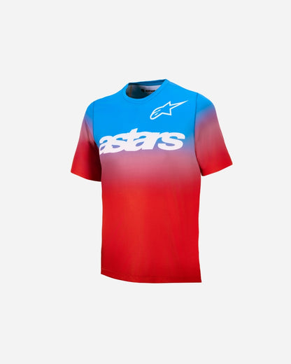 Alpinestars A-Dura Astar Children's Short Sleeve Jersey - Red/Bright Blue