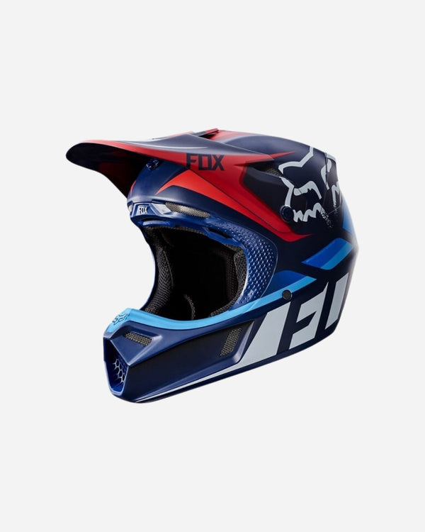 Fox Racing V3 Seca Helmet - Navy Blue