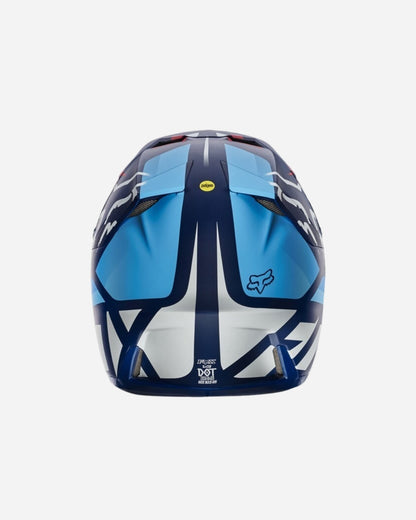 Casque Fox Racing V3 Seca - Bleu marine