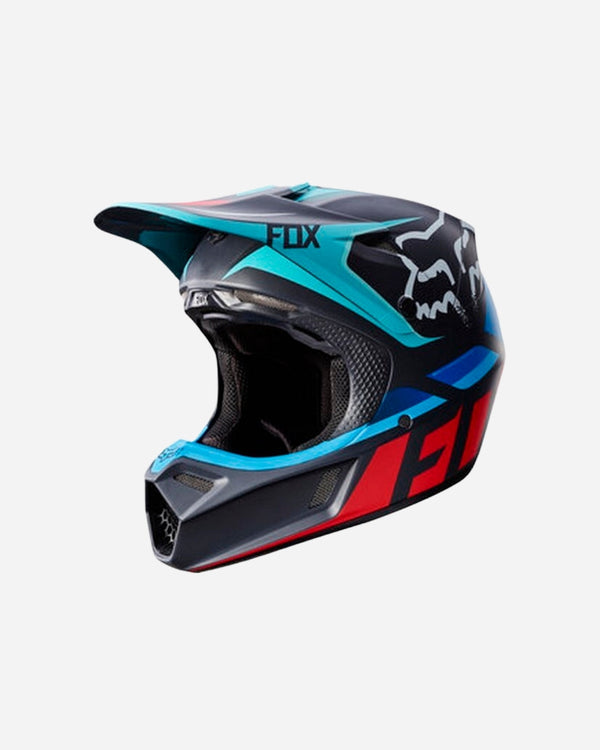 Fox Racing V3 Seca Helmet - Grey/Red