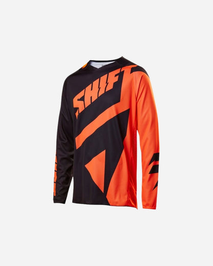 Maillot Shift Racing 3LACK Mainline - Noir/Orange