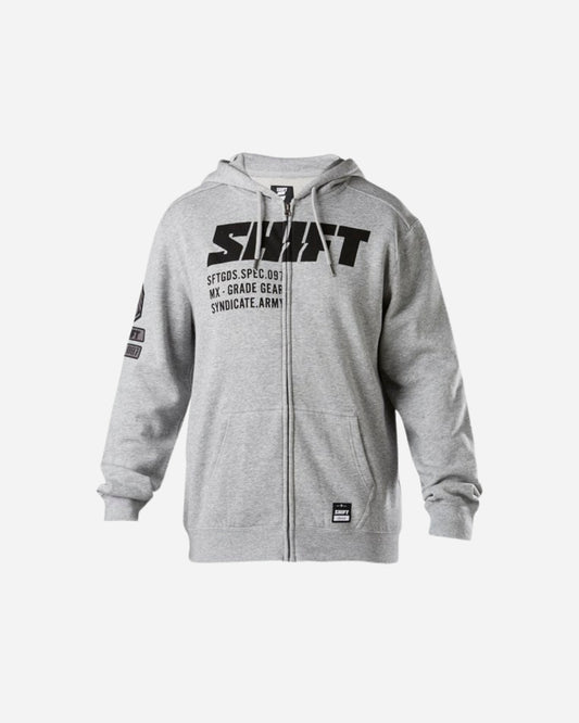Shift Racing Draft Zip-Up Hoodie - Heather Grey