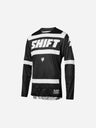 Maillot Shift Racing 3LACK Strike - Noir/Blanc