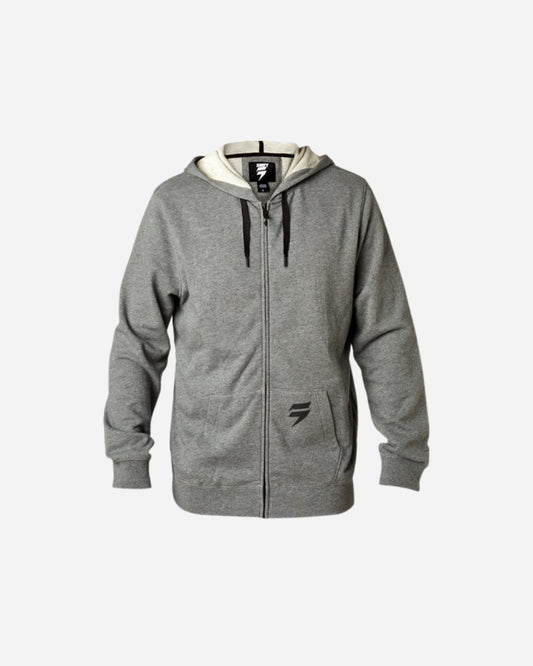 Shift Racing 3LUE Label Zip-Up Hoodie - Heather Graphite