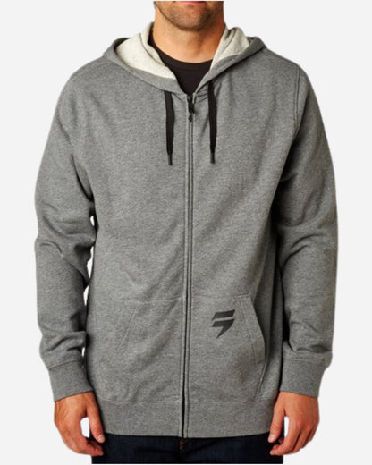 Shift Racing 3LUE Label Zip-Up Hoodie - Heather Graphite