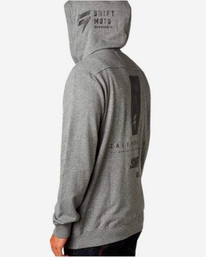 Shift Racing 3LUE Label Zip-Up Hoodie - Heather Graphite