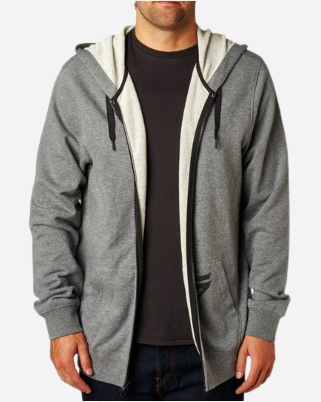 Shift Racing 3LUE Label Zip-Up Hoodie - Heather Graphite
