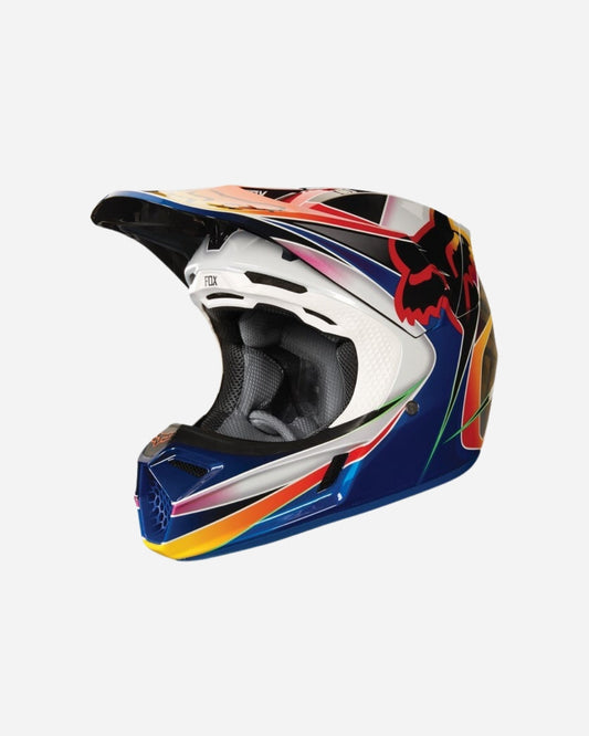 Casque Fox Racing V3 Kustm - Multicolore