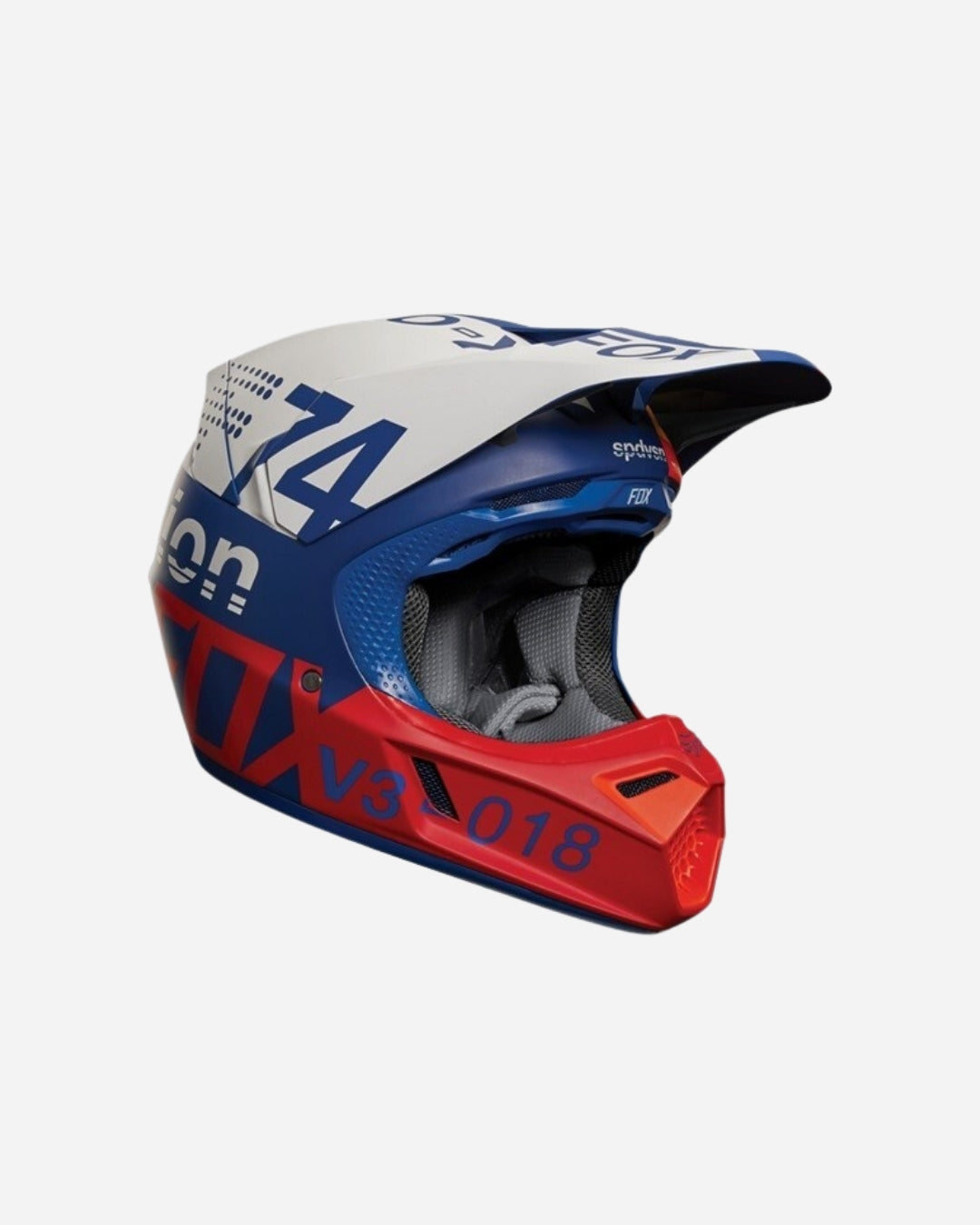Casque Fox Racing V3 Draftr - Bleu