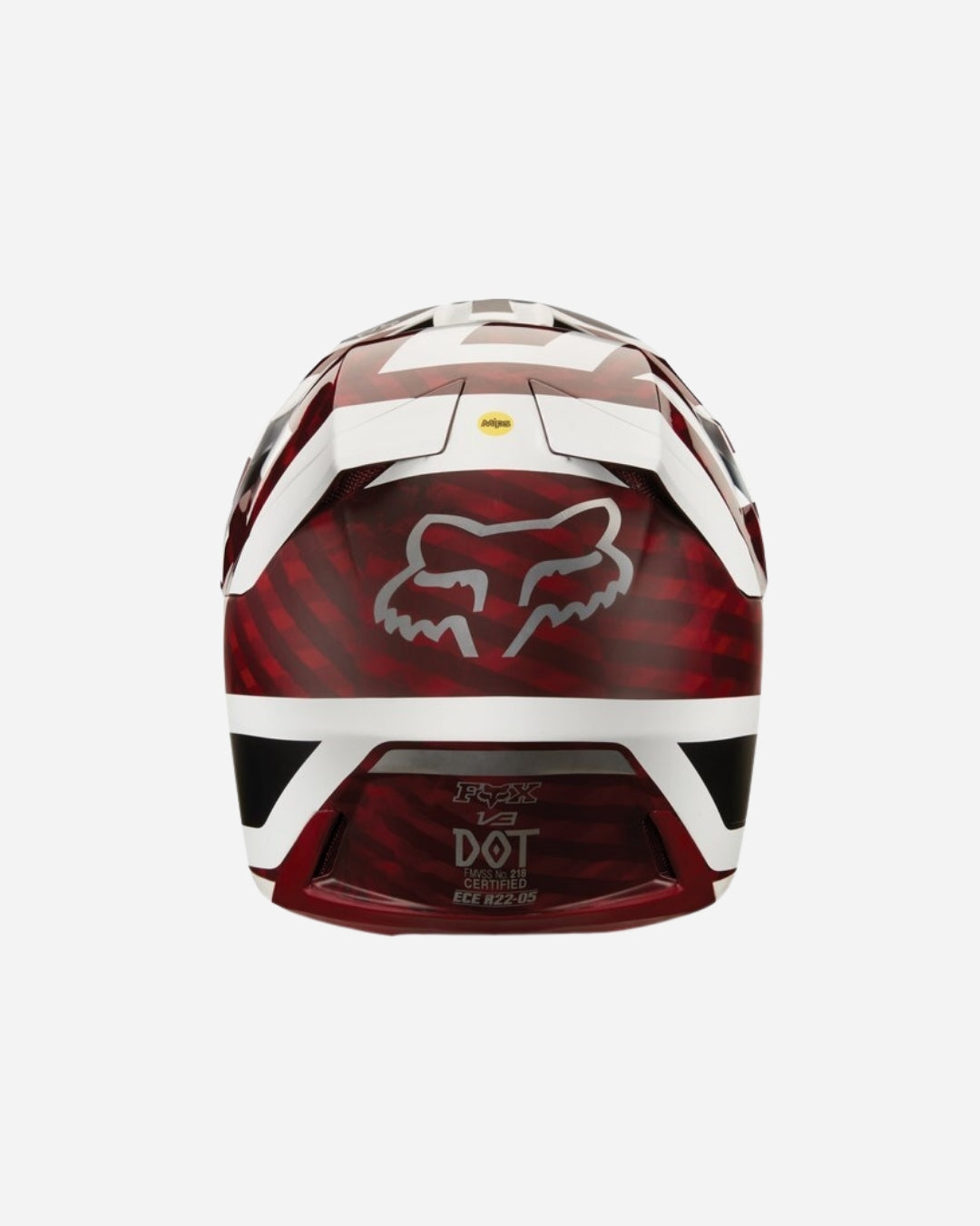 Fox Racing V3 Preest Helmet - Dark Red