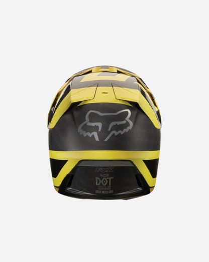 Casque Fox Racing V3 Preest - Jaune foncé